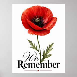 We Gedenken – Rode Klaproos Herdenkingsdag Tributo Poster