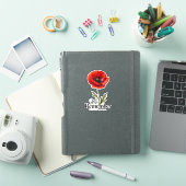 We Gedenken – Rode Klaproos Herdenkingsdag Tributo Sticker (iPad Cover)