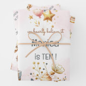 We geloven bijna, royal tedddy beer kinderen verja inpakpapier vel (In situ)