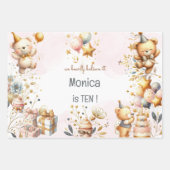 We geloven bijna, royal tedddy beer kinderen verja inpakpapier vel (Voorkant)