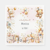 We geloven bijna, royal tedddy beer kinderen verja servet (Voorkant)