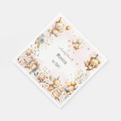 We geloven bijna, royal tedddy beer kinderen verja servet (Hoek)