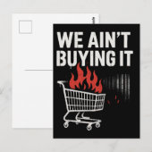 We Geloven Er Niks Van Protestontwerp Briefkaart (Voorkant / Achterkant)