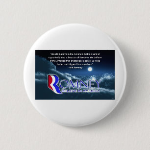 "We geloven nog steeds.." - Romney 2012 Ronde Button 5,7 Cm