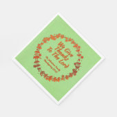 We geven Bedankt aan Lord Wreatname Medium Servet (Hoek)