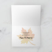 WE GEVEN Bedankt VOOR Vrienden op Thanksgiving Map Kaart (Binnen)