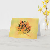 WE GEVEN Bedankt VOOR Vrienden op Thanksgiving Map Kaart (Gele Bloem)