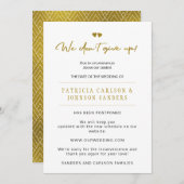 We geven de uitgestelde huwelijksaankondiging niet kaart (Voorkant / Achterkant)