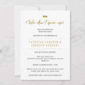 We geven de uitgestelde trouwaankondiging niet op kaart (Voorkant)