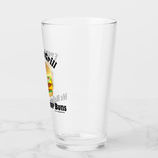 We geven je Buns grappig gepersonaliseerde Hamburg Glas (Links)