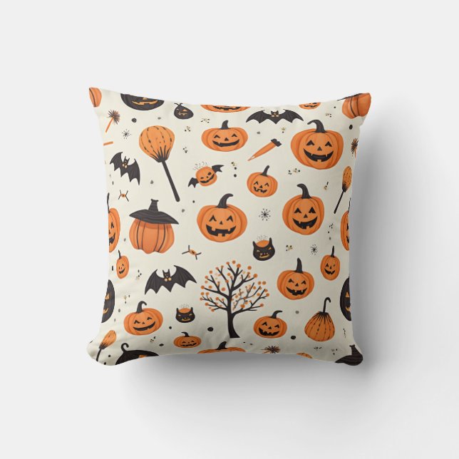 We geven je een fijne Halloween. Kussen (Voorkant)