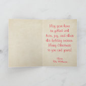 We geven je een prettige kerst feestdagen kaart (Binnen)