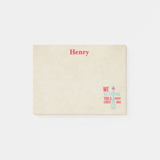 We geven je een prettige kerst post-it® notes (Voorkant)