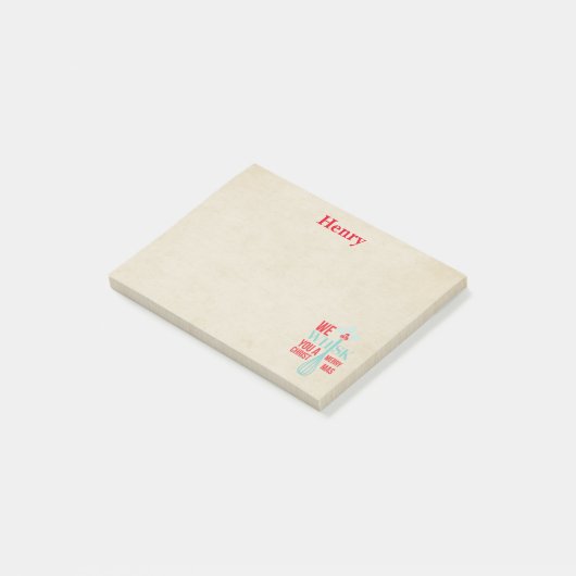 We geven je een prettige kerst post-it® notes (Schuin)