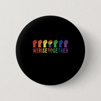 We geven samen LGBT Pride Ronde Button 5,7 Cm