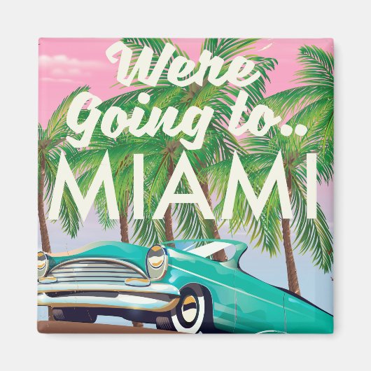 We gingen naar Miami Magneet (Voorkant)
