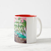 We gingen naar Miami Tweekleurige Koffiemok (Voorkant rechts)
