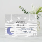 We gingen op het Baby shower van een Star Boy. Kaart (Staand voorkant)