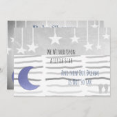 We gingen op het Baby shower van een Star Boy. Kaart (Voorkant / Achterkant)