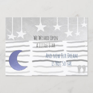 We gingen op het Baby shower van een Star Boy. Kaart