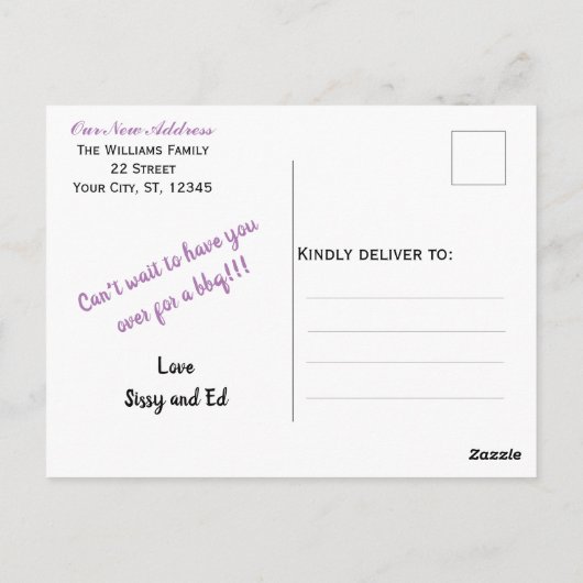 We gingen weer met de hand over het Briefkaart van (Achterkant)