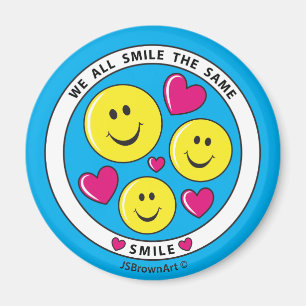 We glimlachen allemaal de Same_Round Magnet 2,25 i