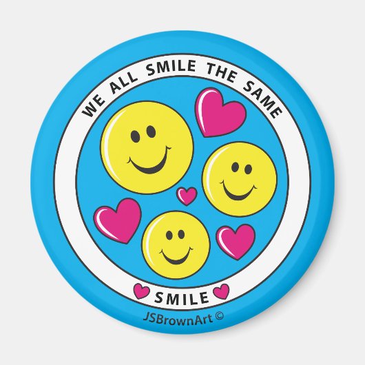 We glimlachen allemaal de Same_Round Magnet 2,25 i (Voorkant)