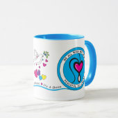 We glimlachen allemaal hetzelfde. mok (Voorkant rechts)