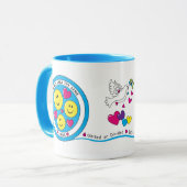 We glimlachen allemaal hetzelfde. mok (Voorkant links)