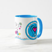 We glimlachen allemaal hetzelfde. mok (Voorkant rechts)