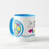 We glimlachen allemaal hetzelfde. mok (Voorkant links)