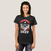 We Go Balls Deep Beer Pong College Drinking Party T-shirt (Voorkant volledig)