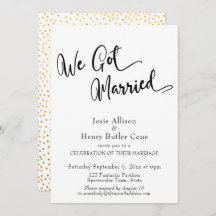 We Got Married Bruiloftsfeest, Gouden Confetti
