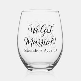 We Got Married Drinkware Set Wijnglas Zonder Voet