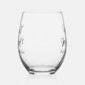 We Got Married Drinkware Set Wijnglas Zonder Voet (Links)