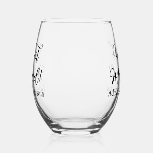 We Got Married Drinkware Set Wijnglas Zonder Voet (Links)