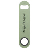 We Got Married Green Wedding Reception  Speed Flessenopener (Voorkant)