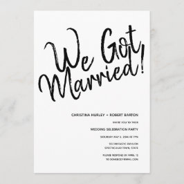 "We Got Married!" Informele Huwelijksvoltrekking Kaart