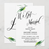 We Got Married Uitgebreid script en groenvoorzieni Kaart (Voorkant / Achterkant)