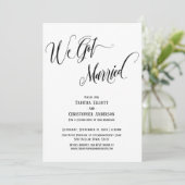 We Got Married Uitgebreid script, Zwart en Wit Kaart (Staand voorkant)