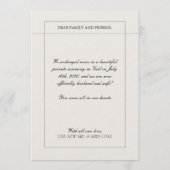 We Got Married Wedding Digital Announcements Card Kaart (Achterkant)