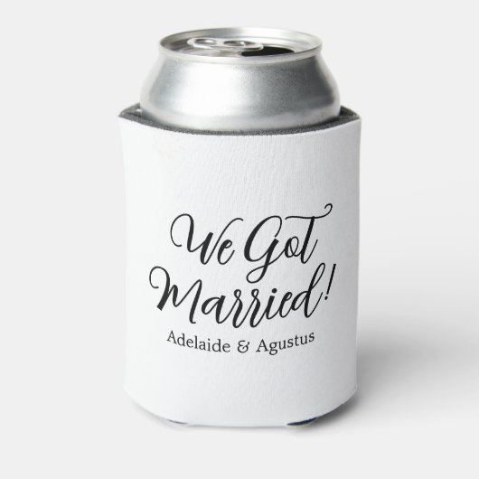 We Got Married White Cooler (Blikje Achterkant)
