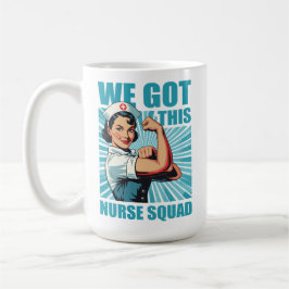 We Got This Nurse Squad Retro Vintage Medical Koffiemok