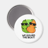 We gourd de Beat Funny Veggie Pun Magneet (Voorkant / Achterkant)