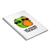 We gourd de Beat Funny Veggie Pun Notitieboek (Rechterzijde)