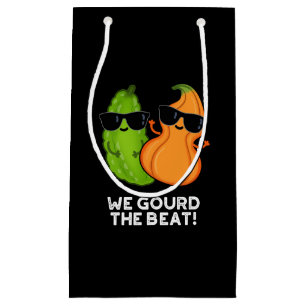 We gourd the Beat Funny Veggie Pun Dark BG Klein Cadeauzakje