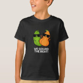 We gourd the Beat Funny Veggie Pun Dark BG T-shirt (Voorkant)