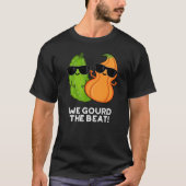We gourd the Beat Funny Veggie Pun Dark BG T-shirt (Voorkant)