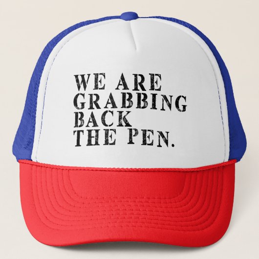 We grijpen de pen terug trucker pet (Voorkant)