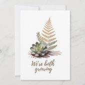 We Groeien Beide Botanisch Succulent Ontwerp Kaart (Voorkant)